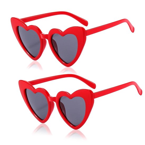 Cosensi - Dailygoods - Retro Hartvormige Zonnebril met UV400 Bescherming