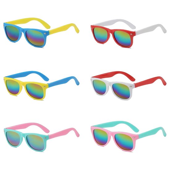 Cosensi - Kindersunglasses - UV400 Bescherming - Perfect voor Feestjes - Multicolor - Zomeraccessoires - Party Supplies - Geschikt voor Kinderen - ... van Merkloos