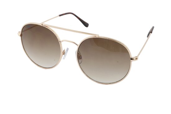Croon Zonnebril Ozzy Unisex Rond Goud/bruin van Croon