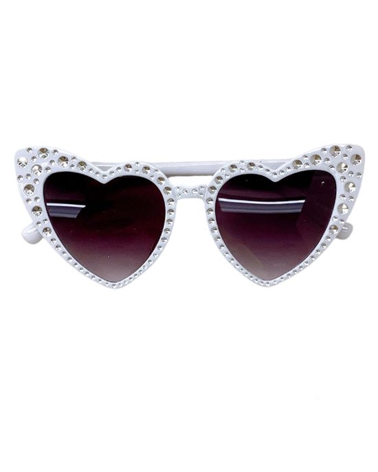 Dailygoods - Dailygoody - Vintage '70 Zonnebril - Uniseks Retrobril - Parelframe Cat Eye Love - Kleurverloopbril met UV400-bescherming - Perfect voor Feesten en Br