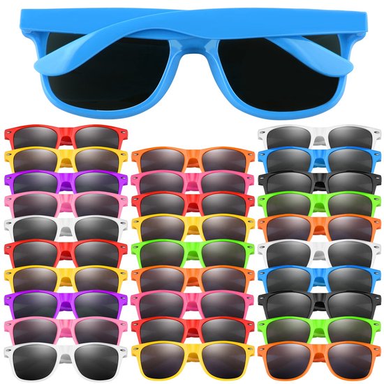 Dailygoods - Kinderfeestzonnebril - 30 Stuks Kleurrijke Zonnebrillen voor Kinderen