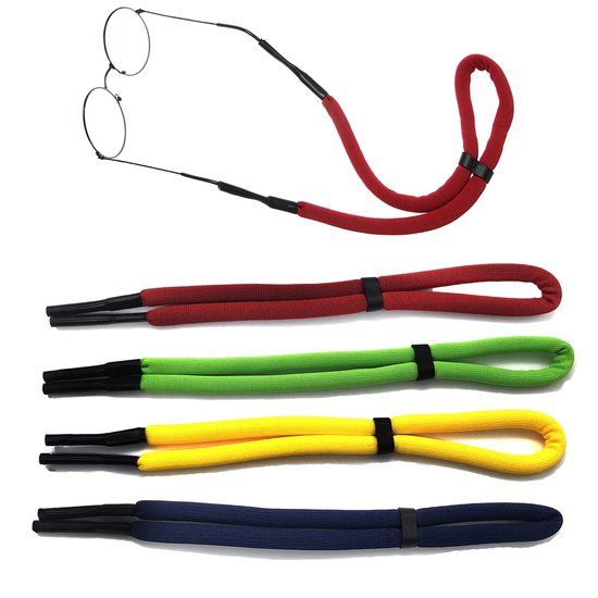 Dailygoods - Sportieve Zonnebril Band - 6 Stuks Verstelbare Brilbanden voor Kinderen en Volwassenen