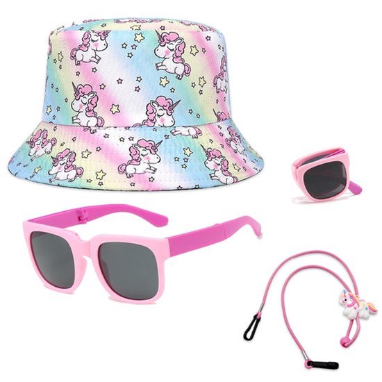 Dailygoods- Zonnebril Kind - Gepolariseerde Zonnebril - Zonnehoed - UV-bescherming