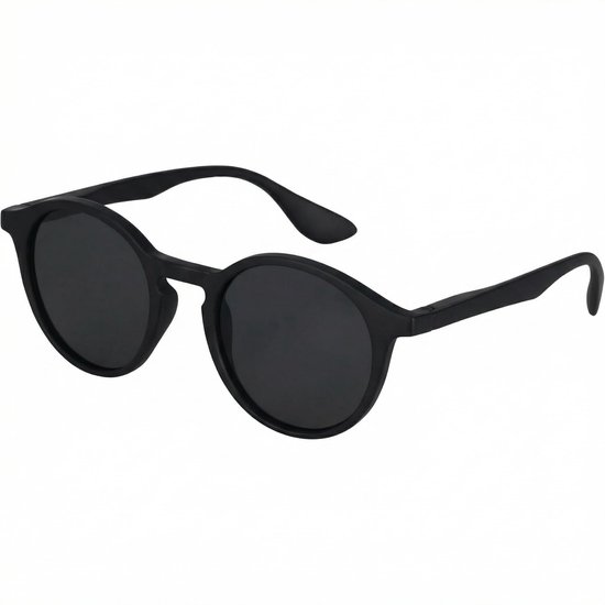 Dailygoods- Zonnebril Uniseks - Ronde Vorm - Getinte Glazen - Lichtgewicht Kunststof - Inclusief Zakje en Band - Ideaal voor Zomerlooks - Zonnebrillen van Dailygoods