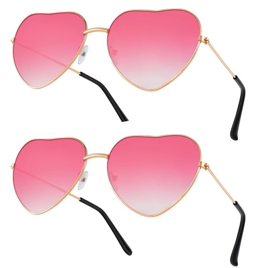Dailygoody - Hippy Specs Zonnebril - Retro Festival Bril - 100% UV-bescherming - Snoepkleur - Funky Accessoires - Geschikt voor Kinderen - Hippe Bril van Merkloos