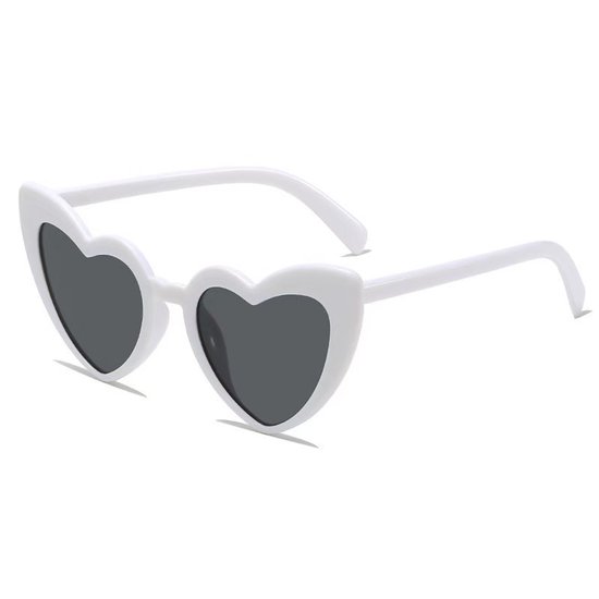 Daity Hartvormige zonnebrillen voor dames - Feestbrillen in hartvorm - Retro cat-eye zonnebrillen in moderne stijl - Zonnebrillen met UV-bescherming van daity