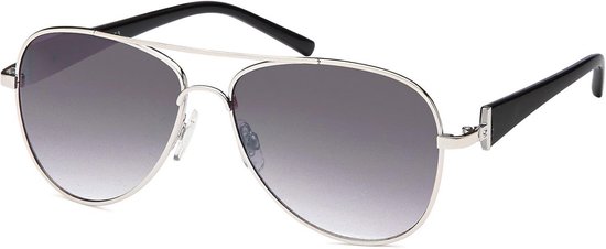 Dames Piloten Zonnebril met Getinte Glazen en Strass