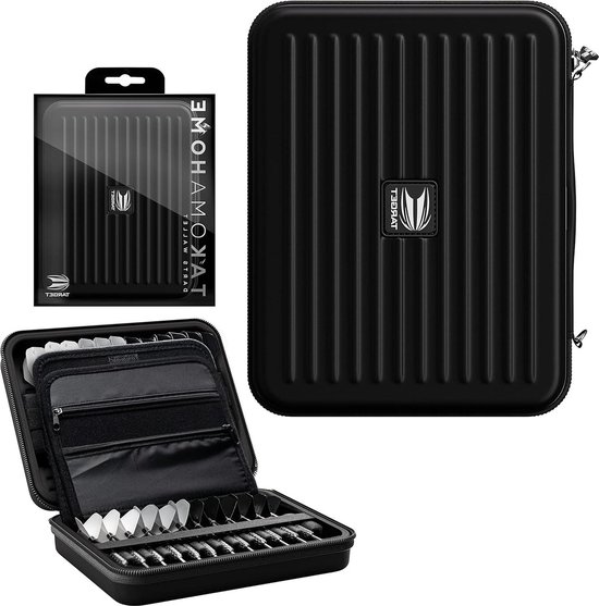 Dartportemonnee Takoma XXL Thuis Geschikt voor 8 Sets - Zwart - Dartkoffer - Darts van Dart