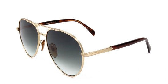 David Beckham DB 1118/G/S Gold brown horn 59/17/145 MAN Zonnebrillen