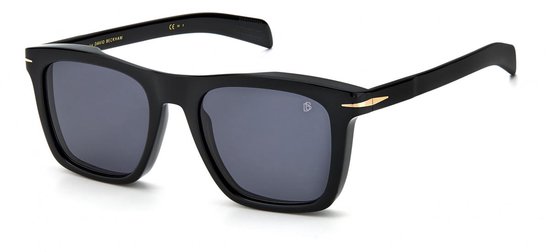 David Beckham Zonnebril 7000/s Heren Cat.3 Vierkant Zwart/grijs van Merkloos