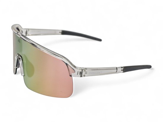 DESCENT - Sportzonnebril Ridgeline - Transparant - Perzik - MTB - Wintersport - Wielrennen - Extreme sports - Mountainbike - Fietsen - Hiken - Bergsport van Merkloos