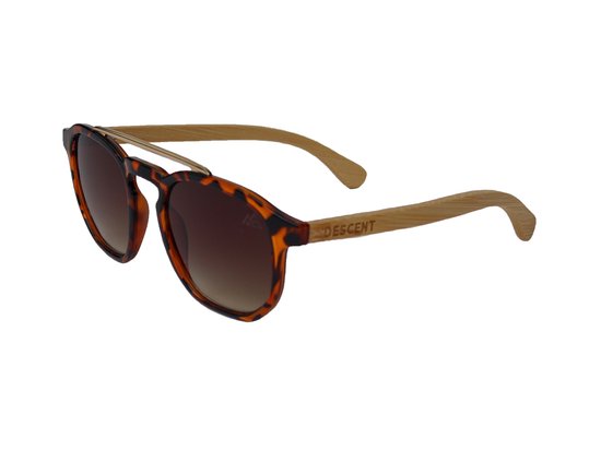 Descent - Zonnebril - Eastbo - Zwart - Bruin - Gepolariseerd - Hout - Polycarbonaat