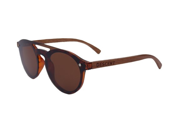 Descent - Zonnebril - Sabinio - Bruin - Gepolariseerd - Hout - Polycarbonaat