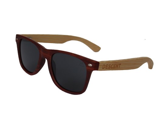 Descent - Zonnebril - Sennet - Zwart - Gepolariseerd - Hout - Polycarbonaat van Descent