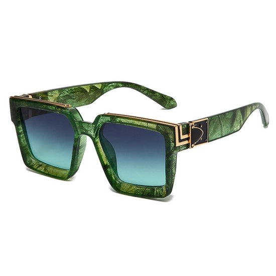 Design zonnebril - Dames - Heren - Unisex - Groen - Luxe zonnebril - Trendy zonnebril van Desi
