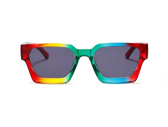 Designer Festival Zonnebril - Regenboog - Techno - Rave glasses van Desi