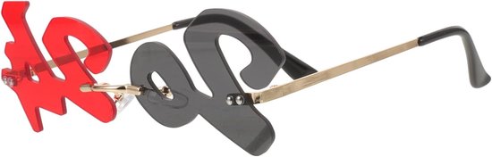 Digitale Zonnebril - Feestbril Partybril - Feestelijke Accessoires - Frameloos Ontwerp - 14 cm breed - Multicolor