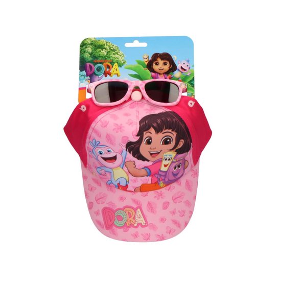 Dora the Explorer Roze zonnebril en honkbal pet set van Merkloos