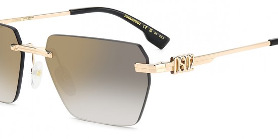 Dsquared2 D2 0102/S Gold black 2 58/16/145 MAN Zonnebrillen van Dsquared2