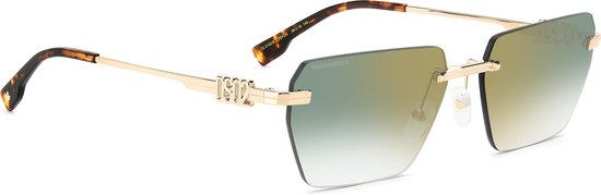 Dsquared2 D2 0102/S Ovaal Metaal Met spiegelglazen Heren Zonnebril van Dsquared2