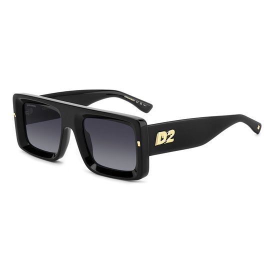 DSQUARED2 D2 0141/S 807 BLACK 53/23/145 MAN Zonnebrillen van Merkloos