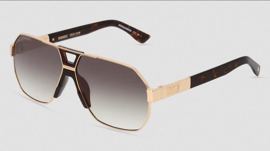 Dsquared2 zonnebril D2 0028/S 06J/9K zwart/goud van Merkloos