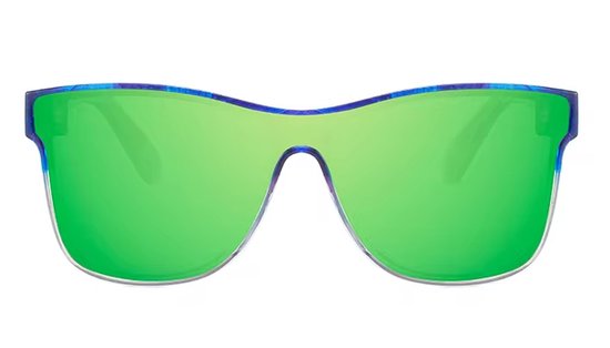 Dubery Zonnebril - Gepolariseerd - Groene Glazen - Festivalbril - Unisex van Merkloos