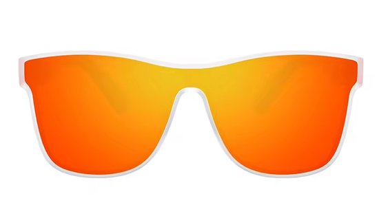 Dubery Zonnebril - Gepolariseerd - Oranje Glazen - Festivalbril - Unisex van Merkloos