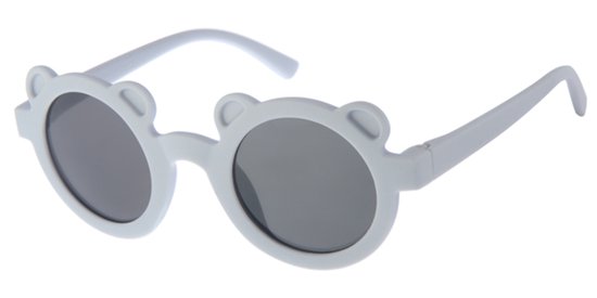 Dudes & Dudettes - Kinderzonnebril - 9 mnd t/m 2 jaar - licht blauw - beertje - UV400 bescherming van Dudes & Dudettes