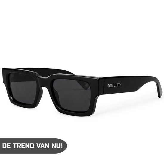 DUTCH'D® - Zonnebril - Heren & Dames - Polarized - Zwart - Shade - Sterk Montuur - Met Case - Gepolariseerd - Auto bril - UV 3 Bescherming