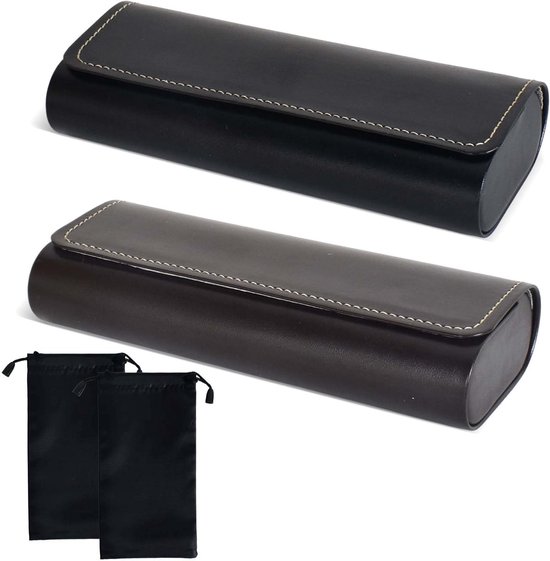 Duurzame Hardcase voor Zonnebrillen met 2 Opbergcompartimenten, Ideaal voor Reizen en Bescherming van Zonnebrillen