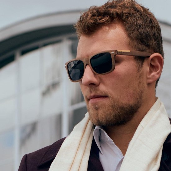 Dzukou Fibonacci - Zonnebril - Heren - Hout - Gepolariseerd van Dzukou