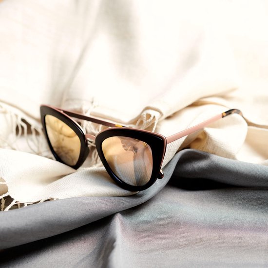 Dzukou New York Fling - Zonnebril - Cat Eye - Dames - Hout van Dzukou