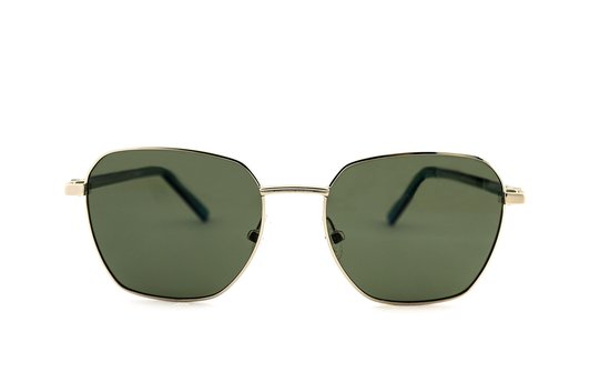 Elzusha - Unisex Gepolariseerde Zonnebril Rond Model Groene Glazen