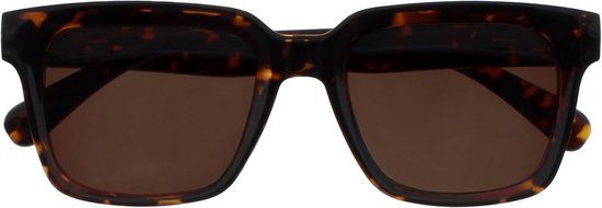 ERA Zonnebril - Bruine Getinte Lenzen - Anti-reflecterend - Gepolariseerde lenzen met UV400 - Rechthoekig Montuur - Flexibele Scharnieren - Bruin Schildpad Montuur - Unisex van Merkloos