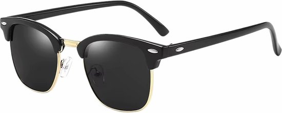 Fako Fashion® - Club Style Zonnebril - Polariserend - Dames - Heren - Zwart/Goud van Fako Fashion®