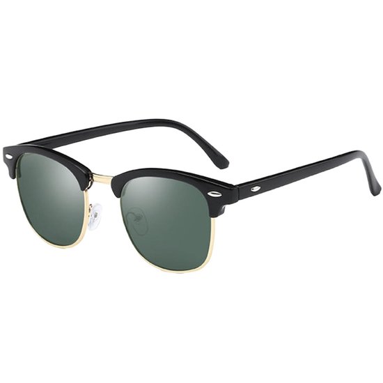 Fako Fashion® - Club Style Zonnebril - Polariserend - Polarized - Dames - Heren - Zwart/Goud - Donkergroen van Fako Fashion®