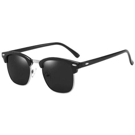 Fako Fashion® - Club Style Zonnebril - Polariserend - Polarized - Dames - Heren - Zwart/Zilver van Fako Fashion®