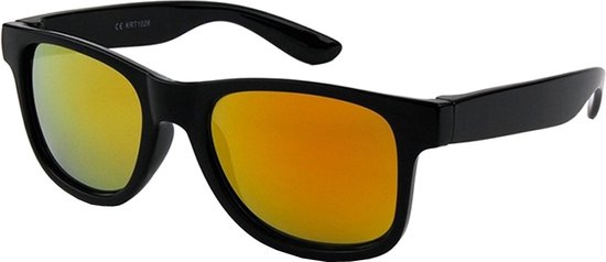 Fako Fashion® - Kinder Zonnebril Classic - Jongens Zonnebril - Meisjes Zonnebril - Spiegel Goud/Rood van Fako Fashion®