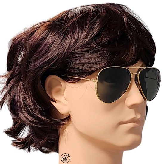 Fako Fashion® - Pilotenbril - Polariserend - Polarized - Piloot Zonnebril - Heren Zonnebril - Dames Zonnebril - Goud - Donkergroen van Fako Fashion®