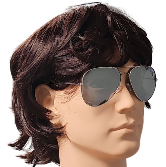 Fako Fashion® - Pilotenbril - Polariserend - Polarized - Piloot Zonnebril - Heren Zonnebril - Dames Zonnebril - Zilver - Zilver van Merkloos