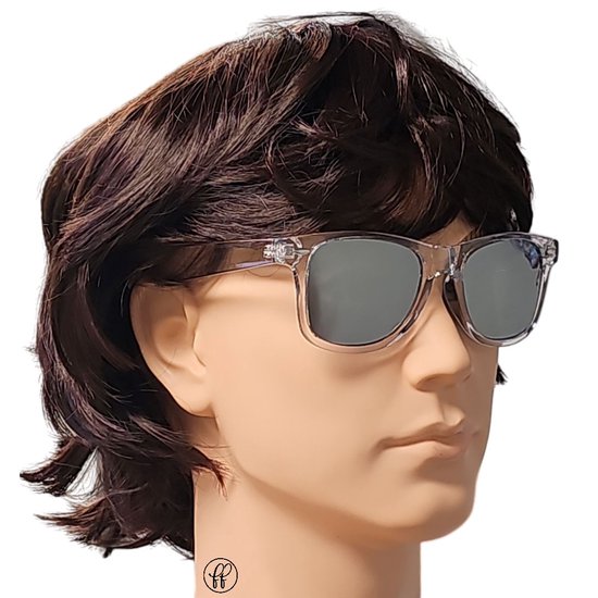 Fako Fashion® - Zonnebril Classic Polarised - Polariserend - Gepolariseerd - Heren Zonnebril - Dames Zonnebril - Transparant - Zilver van Fako Fashion®
