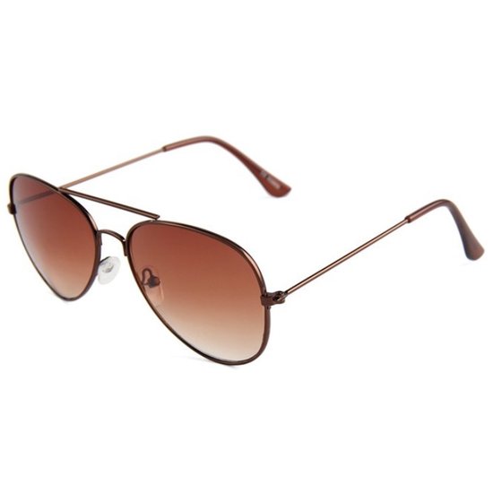 Fako Sunglasses® - Kinder Piloten Zonnebril HQ - Pilotenbril Kids - Piloot Zonnebril Kinderen - Bruin van Fako Sunglasses®