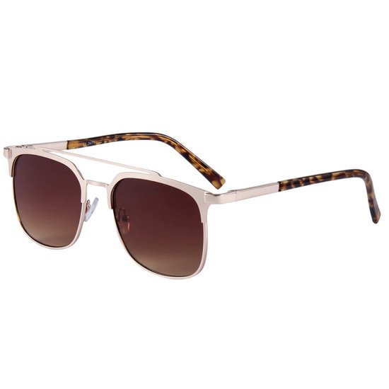 Fako Sunglasses® - Pilotenbril Metal - Piloot Zonnebril - Heren Zonnebril - Dames Zonnebril - Model Jean - Bruin van Fako Sunglasses®