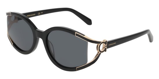 Ferragamo SF2111S Black 56/20/130 WOMAN Zonnebrillen van Merkloos