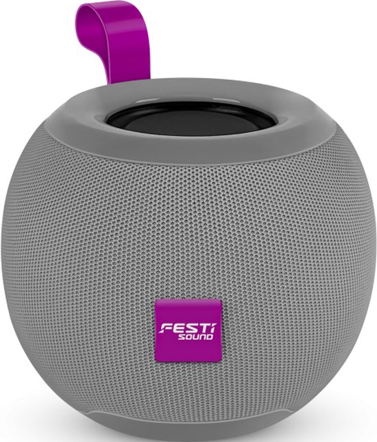 FESTIONE 5w Bluetooth speaker kleur Grijs | Bluetooth 5.0 | FM Radio | AUX | van FESTI