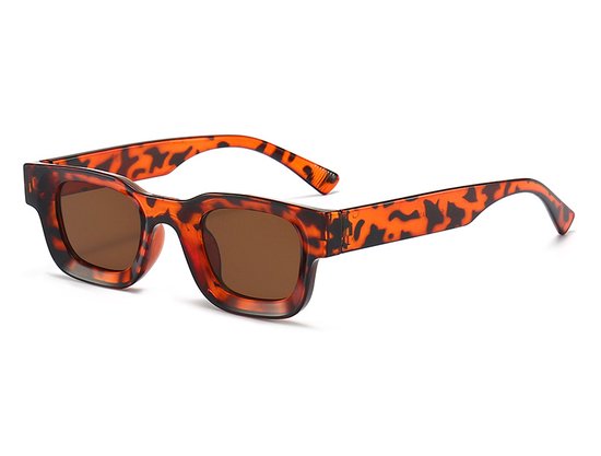 Festival Zonnebril - Leopard - 2024 - Festival bril - Techno - Rave glasses van FESTI