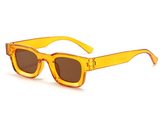 Festival Zonnebril - Oranje - 2024 - Festival bril - Techno - Rave glasses van FESTI