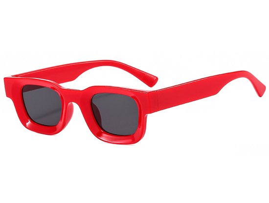 Festival Zonnebril - Rood - 2024 - Festival bril - Techno - Rave glasses van FESTI