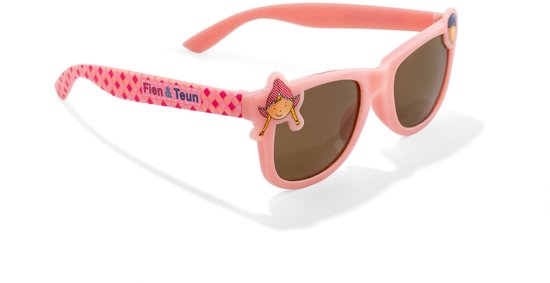 Fien & Teun kinderzonnebril - roze - sunglasses - zonnebril - 2 tot 5 jaar van Merkloos